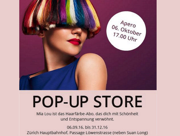 Mia Lou Pop-up Store in Zürich